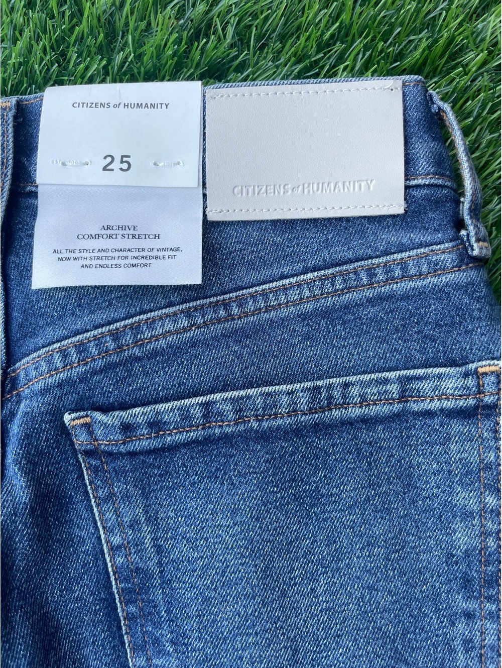 Citizens of Humanity Archive Comfort Stretch Blue Denim Jeans Size 25